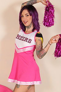 Cosplay girl free footfetish picture - CosplayFeet.com - cosplayfeet-lavey-cheerleader-01